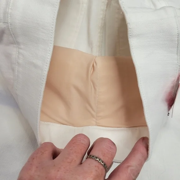 Spanx Distressed Skinny Jean White size Medium NEW - Picture 8 of 10